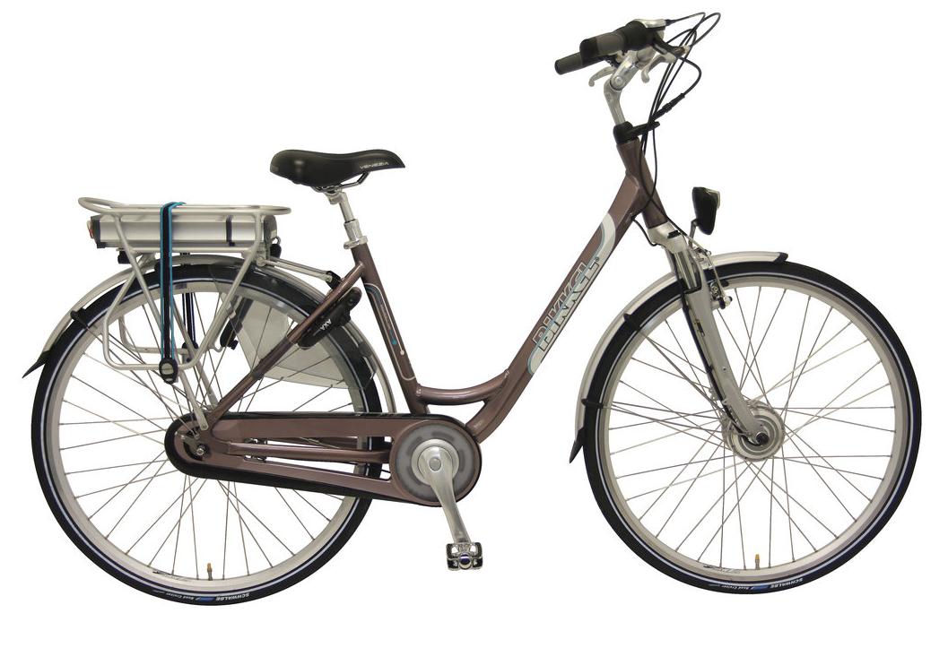 Excentriek Rusteloos Beschietingen Elektrische fiets Bikkel Dames Ibee T2 Nexus 7V 14,5A Taupe
