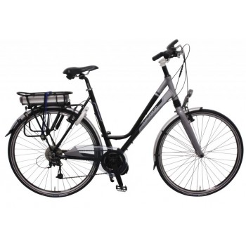 Elektrische fiets Bikkel Ibee ML Dames Derailleur 9V 14,5A Black / Darksilver