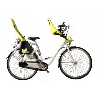 Fiets Bikkel Mama Dames Nexus 7V White with coloured bubbles