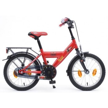 Kinderfiets 16" Disney Cars Boys Rood / Zwart