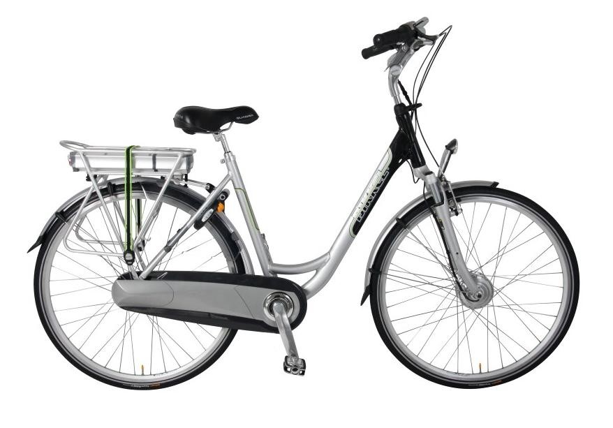 Elektrische fiets Bikkel Dames Ibee T3 Nexus 8V 14,5A Silver / Black