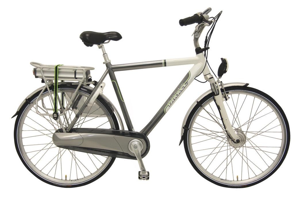 Elektrische fiets Bikkel Heren Ibee T3 Nexus 8V 14,5A Titanium / Pearlwhite