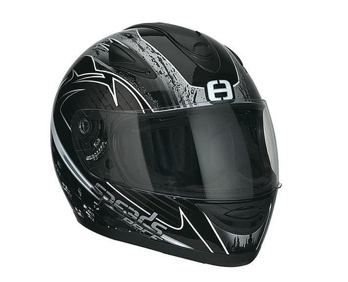 Helm Speeds integraal Race Graphic Zilver