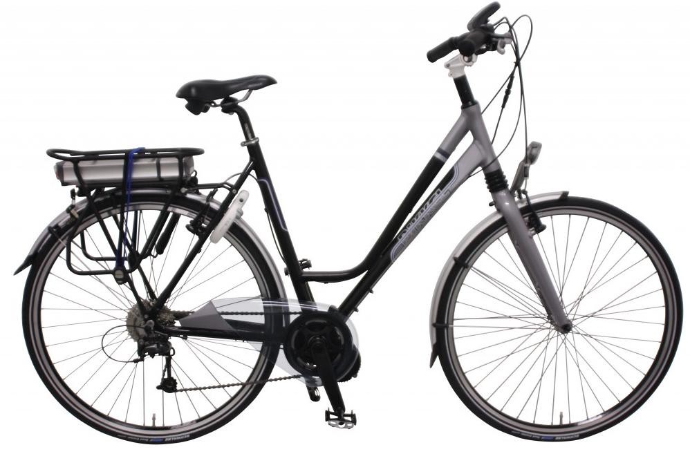 Elektrische fiets Bikkel Ibee ML Dames Derailleur 9V 14,5A Black / Darksilver