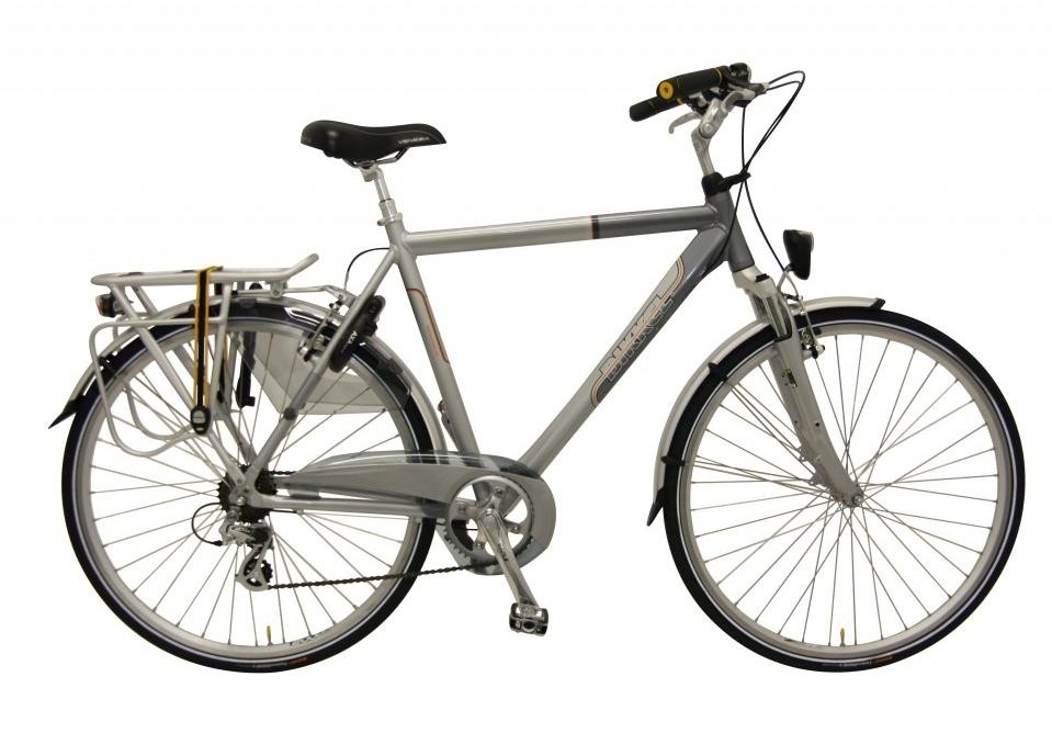 Fiets Bikkel Coro Derailleur 7V Heren Silver / Platinum